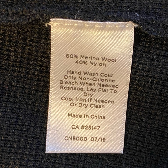 EUC Talbots Black Notch Collar Sweater Jacket - Picture 5 of 5